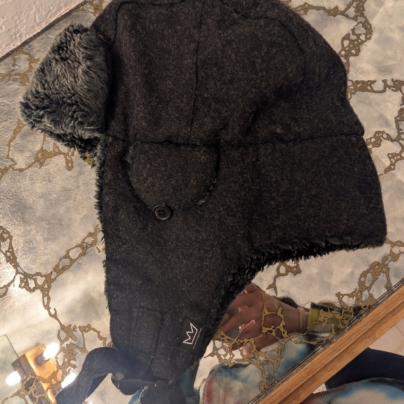 Other - Mens Black Winter Jacket with Fur Lining
